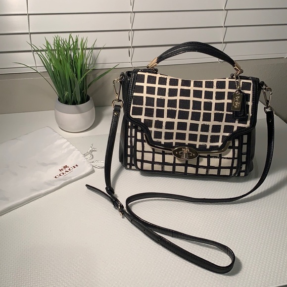 Coach Madison Small Sadie Flap Satchel In Graphic Print - Picture 5 of 15